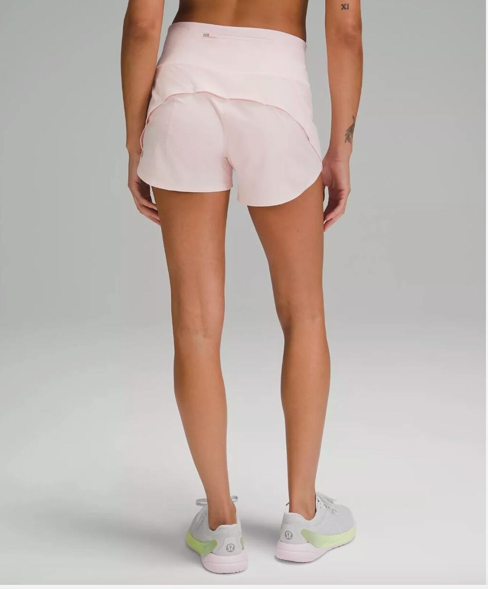 Lululemon Speed Up Short HR 4" Size 6 Strawberry Milkshake